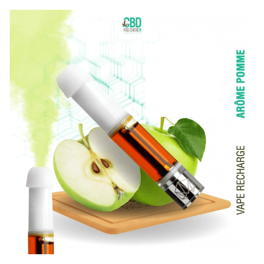 Vape Pen Cartucho Manzana - 98% CBD (recargable) 1ML