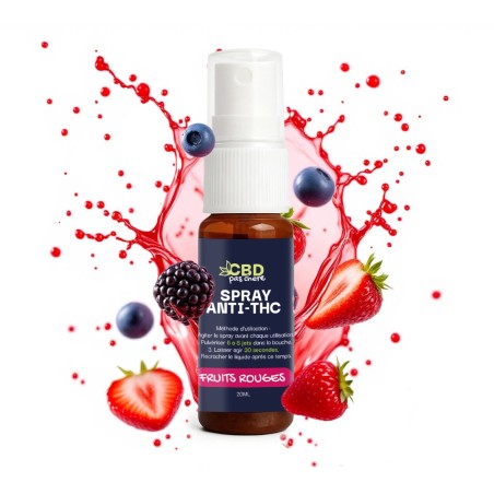 Spray Kleaner anti-THC Frutos rojos | CBD barato