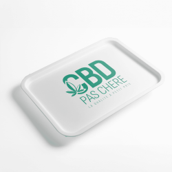 Bandeja blanca CBDPASCHERE Metálica - CBD BARATO | CBD Legal